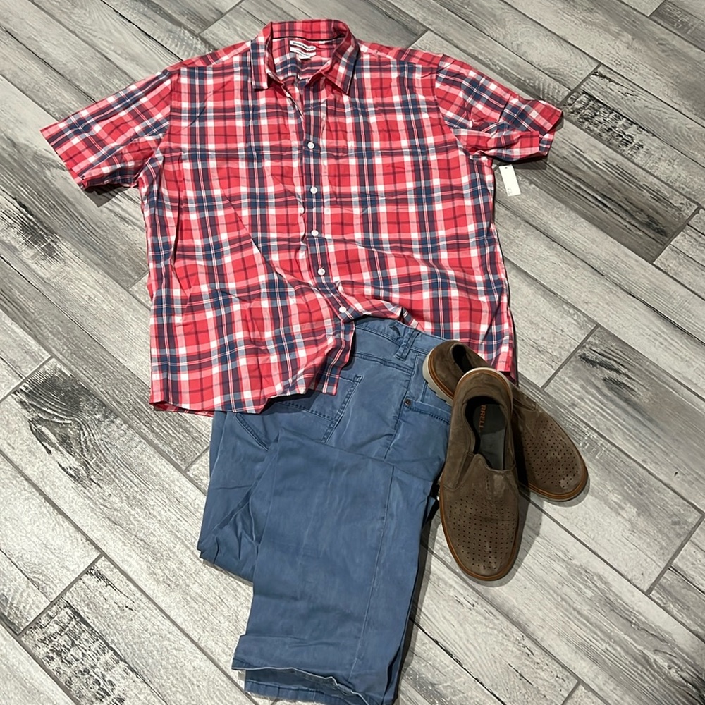 Mens business casual polo shirt